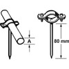 CORNAT T562101 1/2-Inch Zinc Plated Pipe Clamps - Clear (5-Piece)
