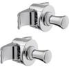 LH Pair of Handy Drop Column Radiators - Towel Rail