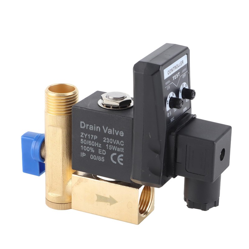G1/2 DN15 Automatic Electronic Timed Drain Valve for Air Compressor