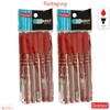 Goldex Klassy RED 10 x 0.7mm Fine Tip Ballpoint Pens