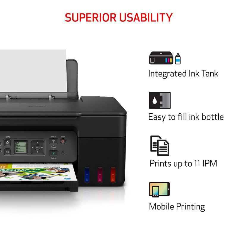 Canon MegaTank G3270 All-in-One Wireless Inkjet Printer. for Home Use,