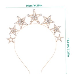 Healeved Elegant Baroque Star Headband for Women Stylish Bridal Hair Accessories for Weddings Birthdays and Parties Comfortable and Durable Day Wear