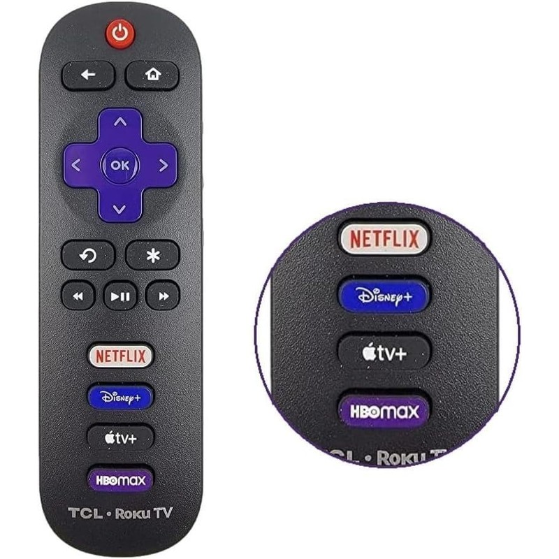 generic OEM Part - Remote Control Compatible with TCL Roku