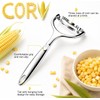 2PCS Upgraded Corn Peeler 304 Stainless Steel Corn Kernel Remover,