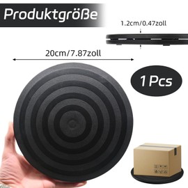 1 x Rotating Turntable Universal 360° Round Rotating Plate, 20 cm with Steel Ball Bearings Rotating Platform for Laptops Monitor TV Speaker Craft Plants Kitchen