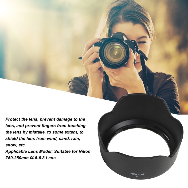 HB90A Bayonet Shade Flower Lens Hood Cover for Nikon Z