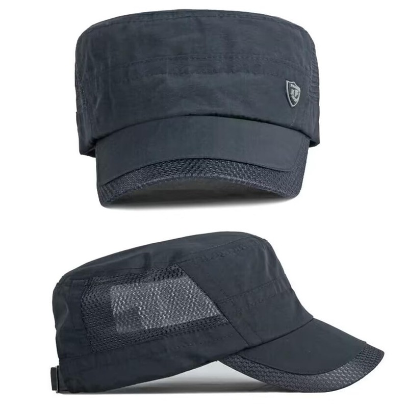 LOJAX Men's Work Cap, Restoration Army Hat, Summer, Cool Mesh
