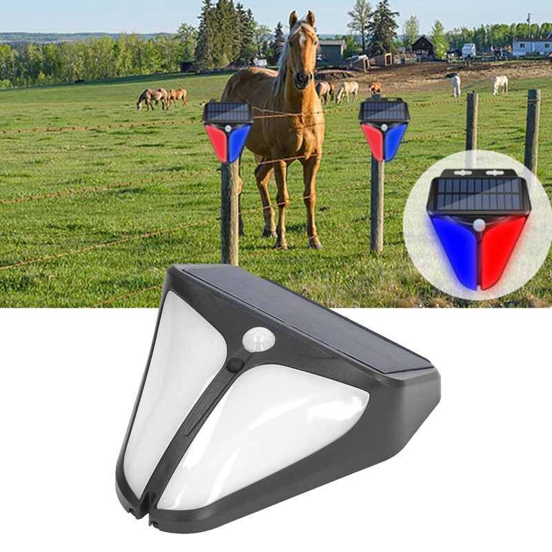 Solar Warning Light Human Body Induction Infrared Sound Light Alarm