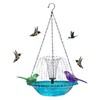 Bird Baths for Outdoors | Solar Bird Fountain,Hangable Drinking Feeder