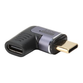 90 Degree Right Angle Male to Female 140W Fast Charging 40Gbps High Speed ​​Transfer Type-C Adapter Converter 8K 60Hz Supported