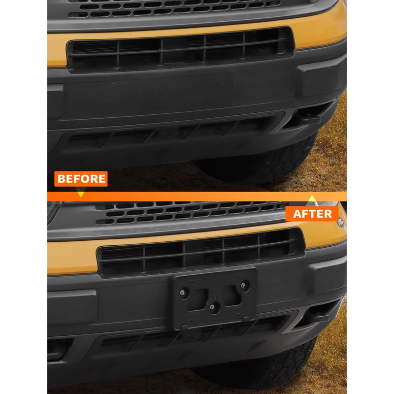 Savadicar Front License Plate Frame, Durable ABS License Plate Holder