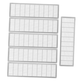 COHEALI 6Pcs Plastic Breathable Air Vents Cover for Cabinets Wardrobes Ceilings Moisture Odor Rectangular Vent for Indoor Spaces Durable Reusable Design