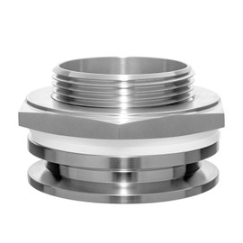 carvedexquisitely - 1,5" tri tabique de la compresión del mamparo de la abrazadera del acero inoxidable 304 Weldless, mamparo hecho a sí...
