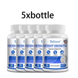 Balincer Height Growth 120 Capsules - Supports bone growth and increases muscle strength - 60CapsulesX5