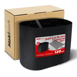 100 Grit Drum Sander Feed Belt Conveyor - Compatible With Supermax 16-32 Drum Sander, Silicon Carbide, 16-1/4" x 43-1/2"