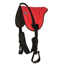 CHALLENGER Horse Western Suede Neoprene Anti-Slip Bareback Saddle Pad Stirrups 39187RD