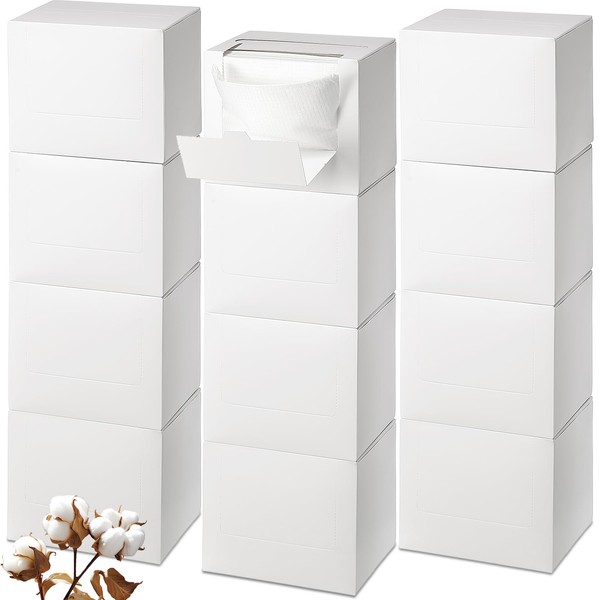 Fanfanwin 12 Pack 600 Counts Disposable Face Towels Facial Towelette