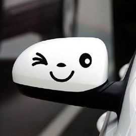 Simply ST20 Winky Eye Image Decal Transfer Pack of 2 Stickers, Turn Your Wing Mirrors Into Winking Faces, Easy To Apply & Stylish Packaging, Brighten Up Your Vehicle