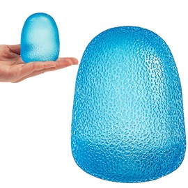 MUYMUT GummiFlex Mega Sensory Stress Toy – High-Density Gel-Filled, Slow-Rising, Textured Fidget Toy for Stress & Anxiety Relief, Hand Workout – ADHD, Autism, Office & Students – 3.5", 1Pc, Blue