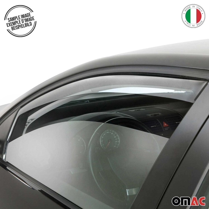OMAC Window Visor Vent Rain Guard Deflector for Volvo S60