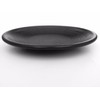 Z-Moments Melamine Round Dinner Plate Set, Black, 8", 9", 10",
