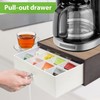 JackCubeDesign Tea Bag Organizer for Countertop with Drawer, Tea Storage
