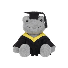 Apricot Lamb Bachelor Grey Frog Plush Toys for Children, Soft Cute Cuddly Toy for Baby Girls and Boys, Fluffy Frog Grey 23 cm