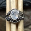 Natural Moonstone 925 Solid Sterling Silver Engagement Ring Size 6