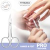 TITANIA Nagelschere Solingen mit Turmspitze (9,5cm) • Extra scharfe und