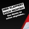 Car Sticker in Choice of Colours Here klappert doch nichts.