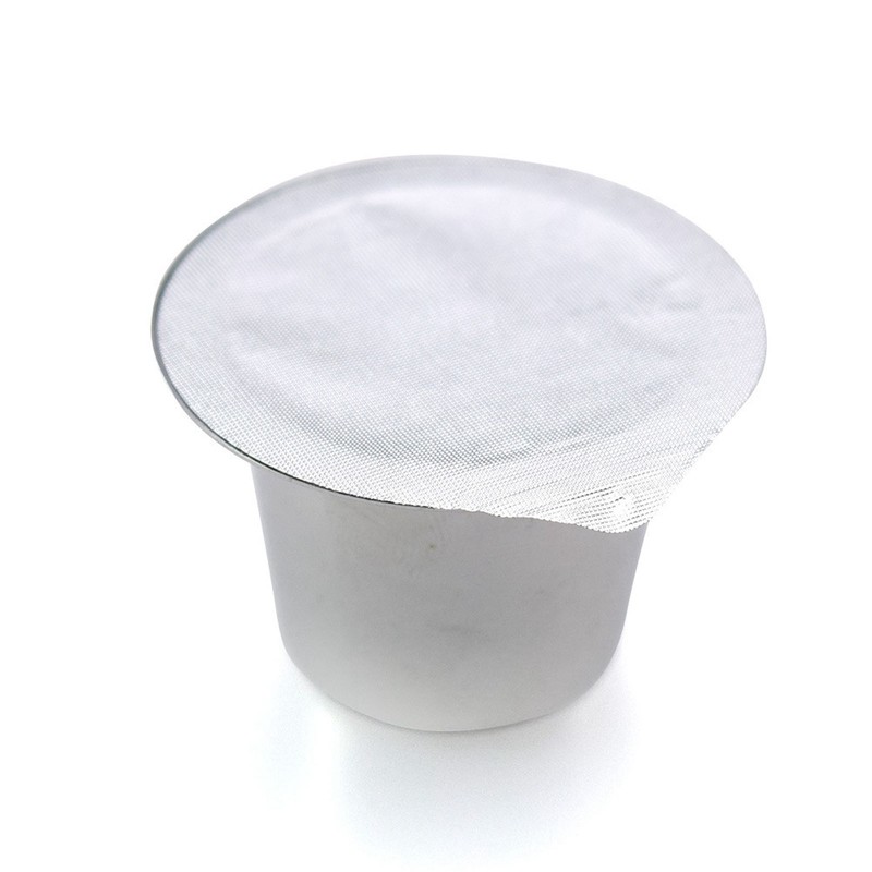 Disposable Aluminum Foils Lids Coffee Capsule Cups with Wooden Stand