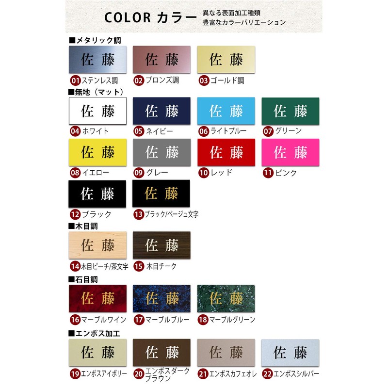 Nameplate Acrylic Apartment Detached House Entrance Post Plate, Just Stick