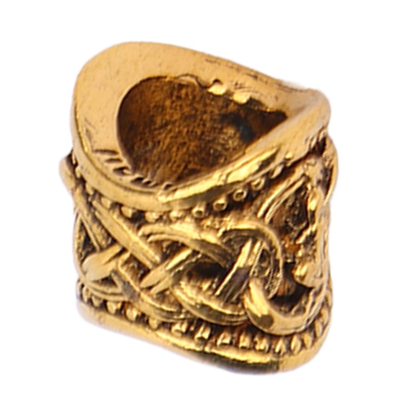 24 PCS Dreadlocks Jewelry, Metal Ancient Gold Antique Large Hole