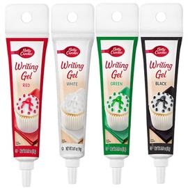 Signature Brands Betty Crocker Christmas Writing Gel - Cookie Icing - 4 colors - Red White Green Black (.67 oz each)0.67 Ounce (Pack of 4)