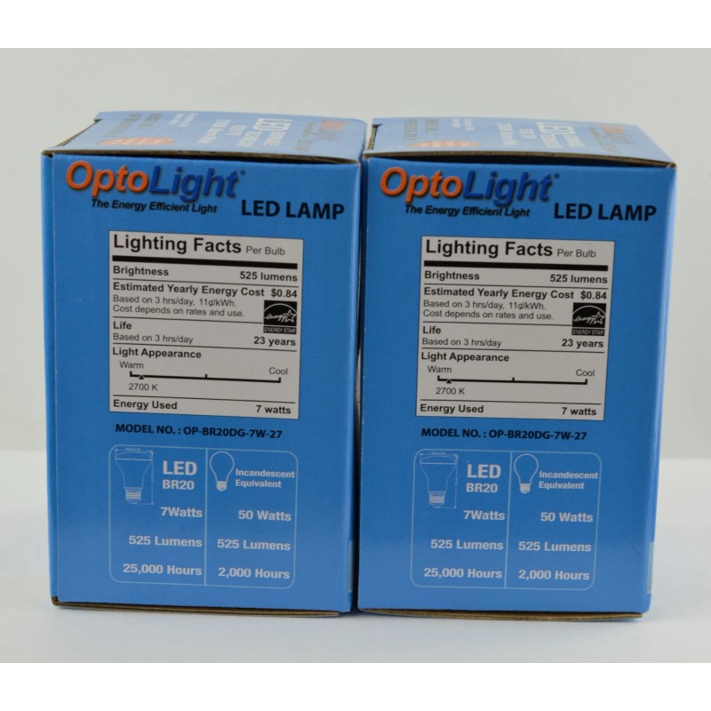 Optolight Opto-Light Dimmable LED Lamp 2700K Warm White R20 7W