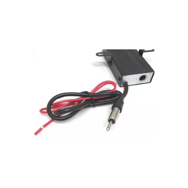 Mobilistics FM 12v Antenna Booster Amplified Signal Pushbutton On/Off with