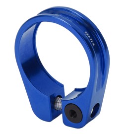 Socobeta Bicycle Seatpost Clamp 31.8 mm Bicycle Seatpost Clamp Aluminium Alloy Release Bicycle Seatpost Clamp Aluminium Alloy (Blue)