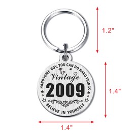 Resdink 16th Birthday Gifts for Boys - 16 Years Old Birthday Present for Him Men Teen, Sweet 16th Bady Keychain Stuff