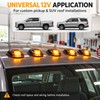 5-Piece 12V LED Cab Roof Marker Light Kit with Smoked