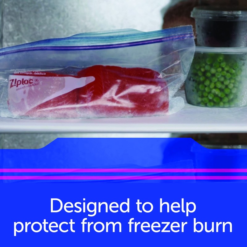 Ziploc Medium Food Storage Freezer Bags, Grip 'n Seal Technology