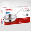 Vinod Platinum Triply Stainless Steel Frypan 24 cm | 2.5