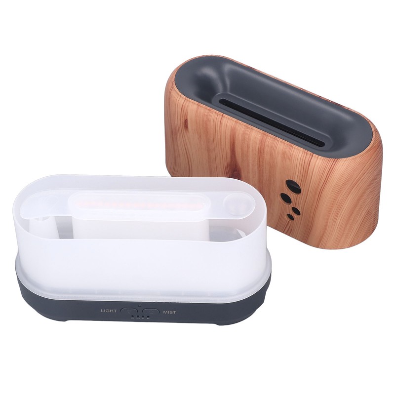 200ML Aromatherapy Diffuser Hollow Flame with Ambience Light Remote Control