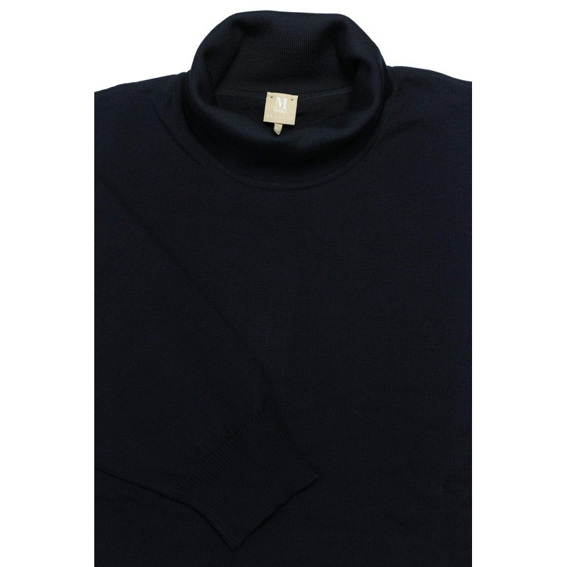 MAERZ jumper turtle neck merino superwash navy blue 490600-399, 72