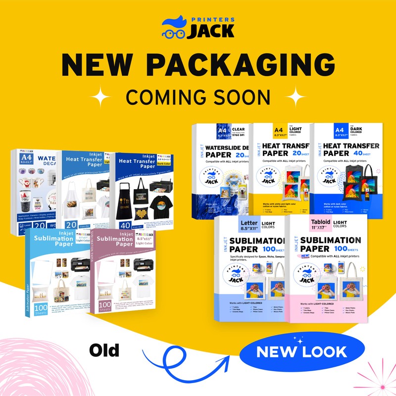 Printers Jack Iron-On Heat Transfer Paper for Dark Fabric 20