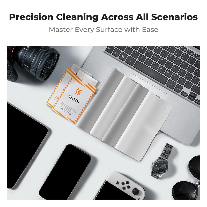 K&F Concept Microfibre Cleaning Cloths for Lenses, Glasses, Screens &