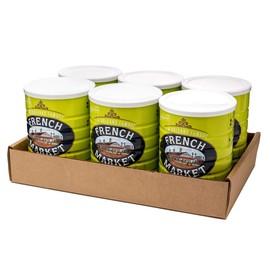 French Market 100% Pure Ground Dark Roast Chicory, Caffeine Free, 16oz Can (Pack of 6)