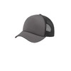 Port Authority 5-Panel Twill Foam Trucker Cap OSFA Charcoal/ Black