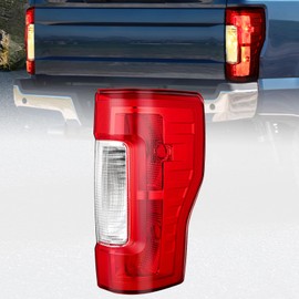 Nilight Taillight Assembly Compatible with 2017 2018 2019 Ford F250 F350 F-250 F-350 Super Duty Rear Lamp Tail Light Replacement OE Style Passenger Side Red Lens