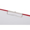 MAUL 2335225 A4 Portrait Clipboard with Foil Cover - Red