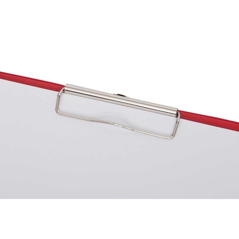 MAUL 2335225 A4 Portrait Clipboard with Foil Cover - Red